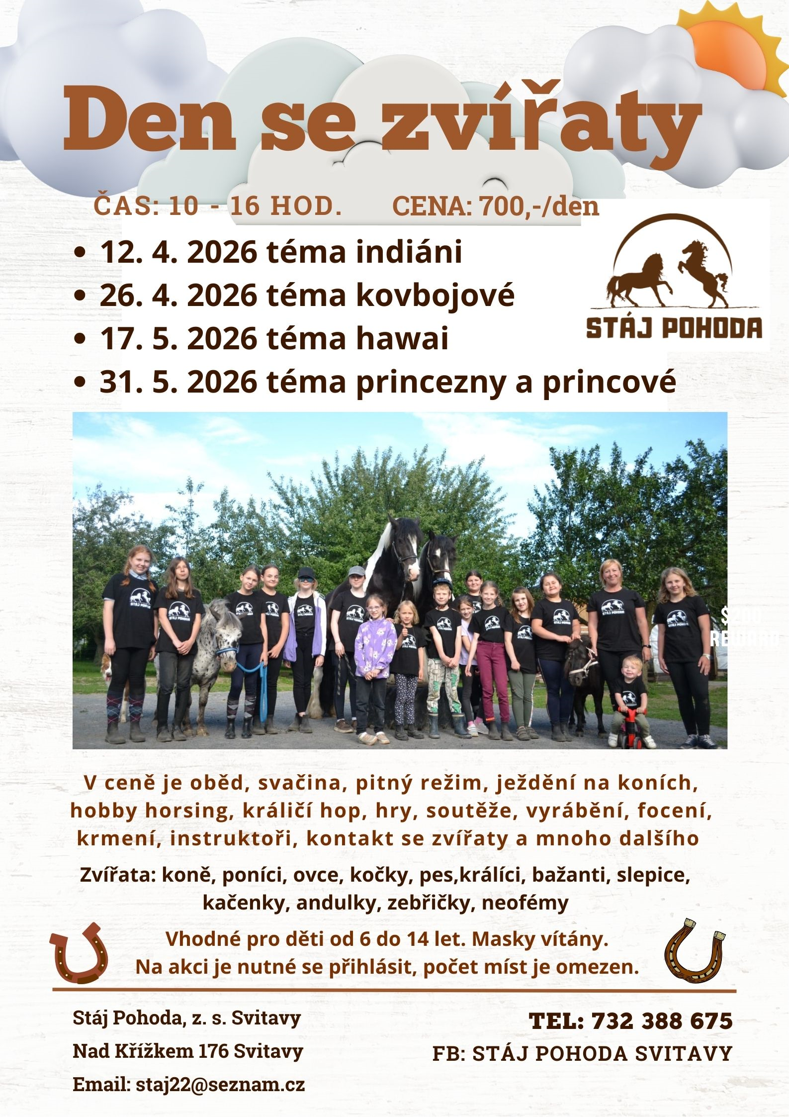 Dny se zvířaty neděle 2026_1